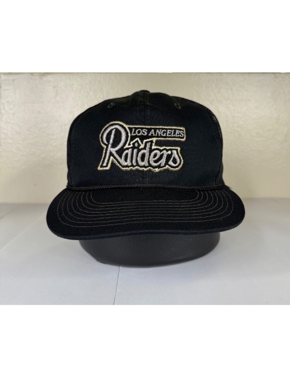 Vintage 90s LA Raiders Trucker Hat Men's One Size Black Sports Specialties NFL